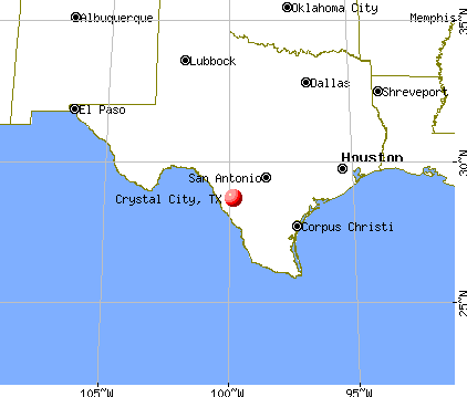Crystal City, Texas map
