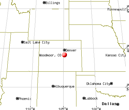 Woodmoor, Colorado map