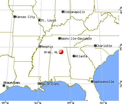 Arab, Alabama map