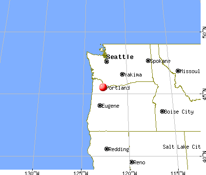West Haven-Sylvan, Oregon map