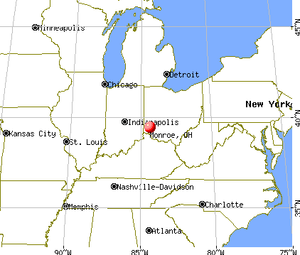 Monroe, Ohio map