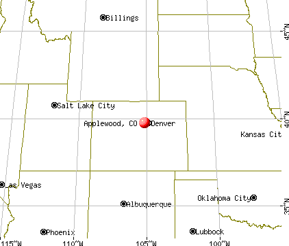 Applewood, Colorado map