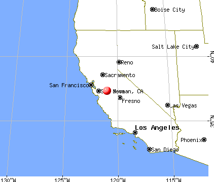 Newman, California map