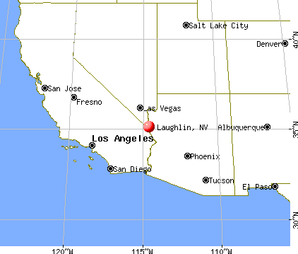 Laughlin, Nevada map