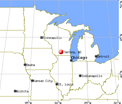 Verona, Wisconsin map