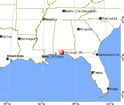 Milton, Florida map