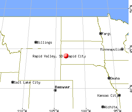 Rapid Valley, South Dakota map