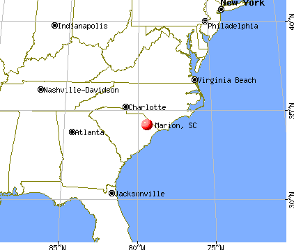 Marion, South Carolina map