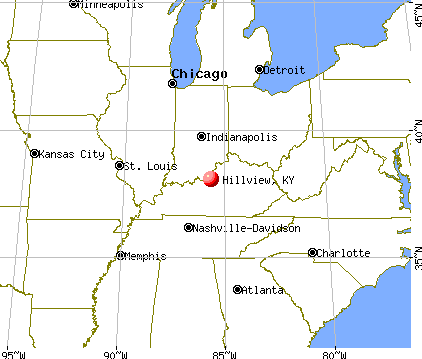 Hillview, Kentucky map