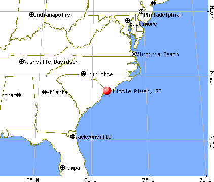 Little River, South Carolina map