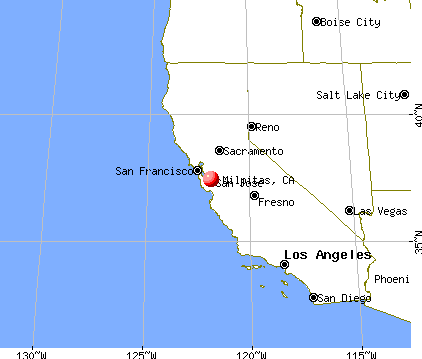 Milpitas, California map