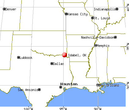 Idabel, Oklahoma map
