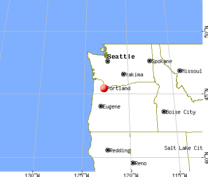 Garden Home-Whitford, Oregon map