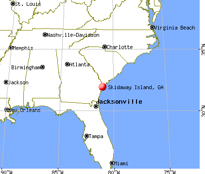 Skidaway Island, Georgia map
