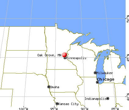 Oak Grove, Minnesota map