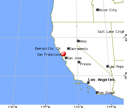 Emeryville, California map