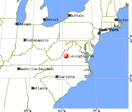Lexington, Virginia map