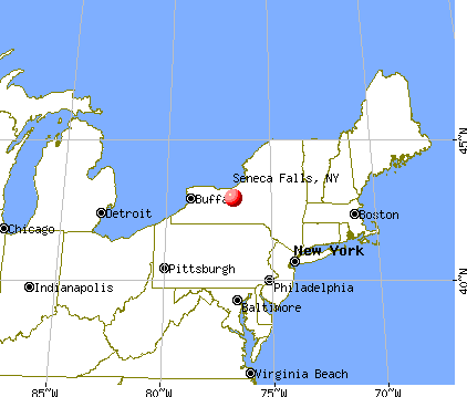 Seneca Falls, New York map