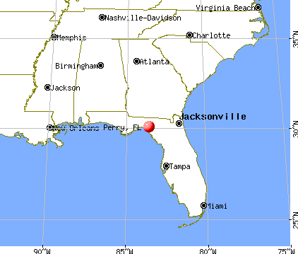 Perry, Florida map