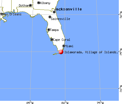 Upper Keys, Florida map
