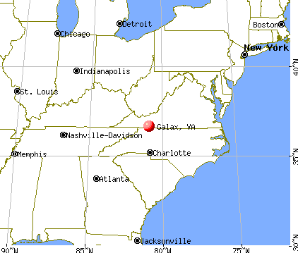 Galax, Virginia map