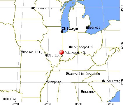 Robinson, Illinois map