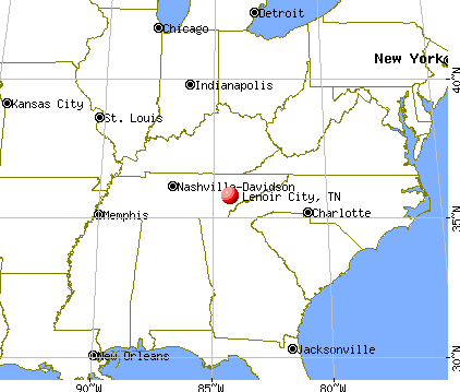 Lenoir City, Tennessee map