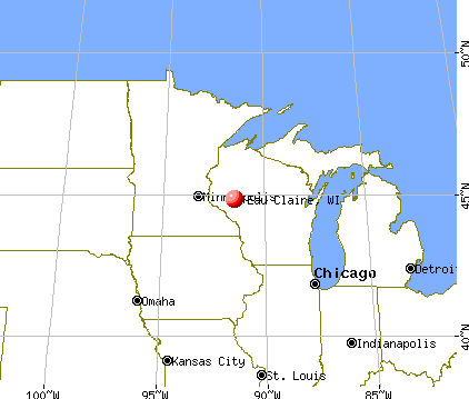 Eau Claire, Wisconsin map