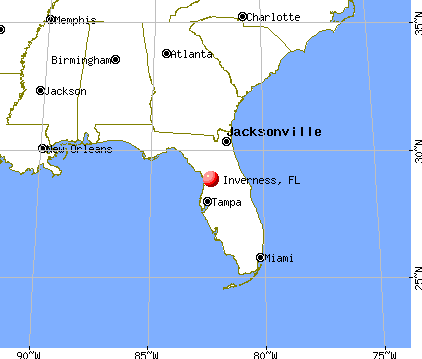 Inverness, Florida map