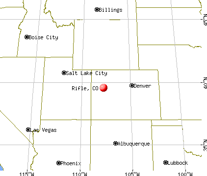 Rifle, Colorado map