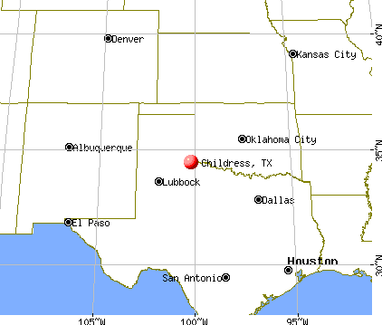 Childress, Texas map