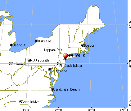 Tappan, New York map