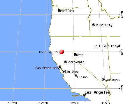 Corning, California map
