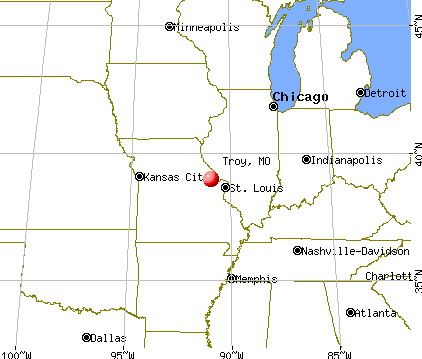 Troy, Missouri map