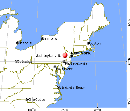 Washington, New Jersey map