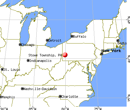 Stowe Township, Pennsylvania map