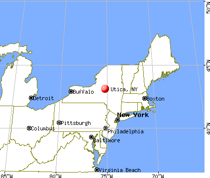 Utica, New York map