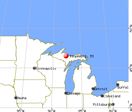 Ishpeming, Michigan map