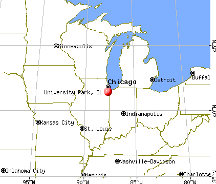 University Park, Illinois map