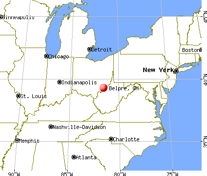 Belpre, Ohio map