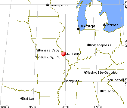Shrewsbury, Missouri map