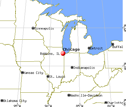 Robbins, Illinois map