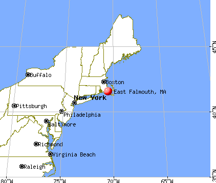East Falmouth, Massachusetts map