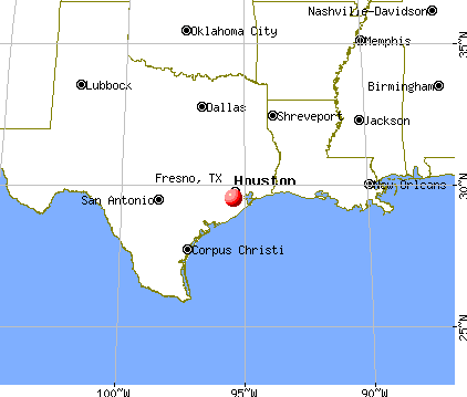 Fresno, Texas map
