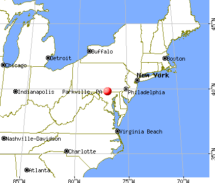 Parkville, Pennsylvania map