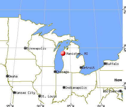 Manistee, Michigan map