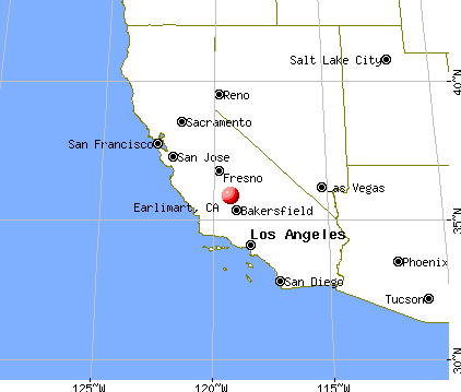 Earlimart, California map