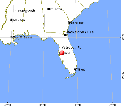 Valrico, Florida map