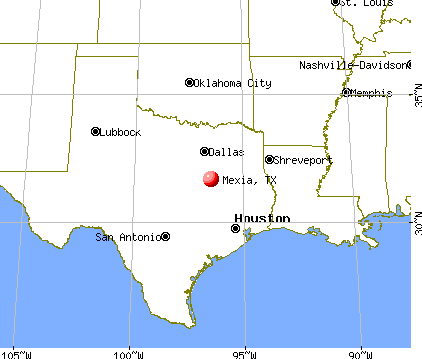Mexia, Texas map