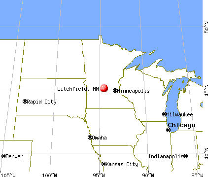 Litchfield, Minnesota map